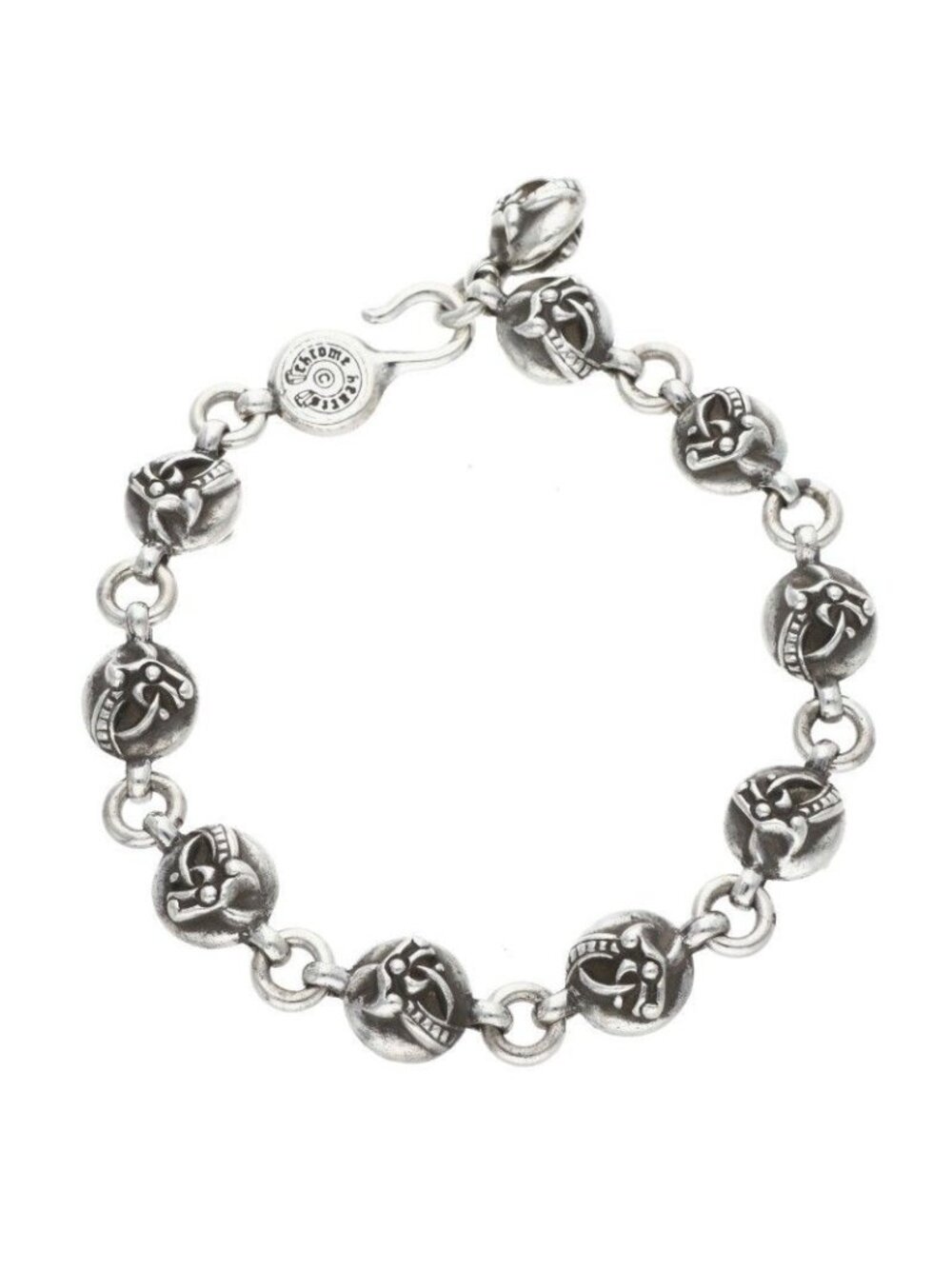 Chrome Hearts No2 Celtic Ball 2 Silver Bracelet